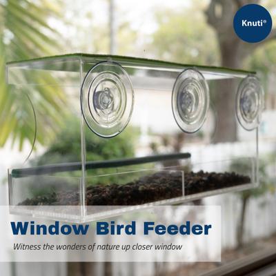 Show full view: KNUTI Bird Window Feeder slide 2 of 8