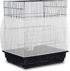 KNUTI Universal Bird Cage Seed Catcher Mesh Skirt Cover, White, 100-in