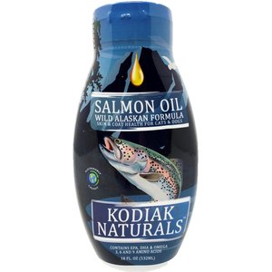 Kodiak Naturals Salmon Oil Dog & Cat Supplement, 18-fl oz bottle