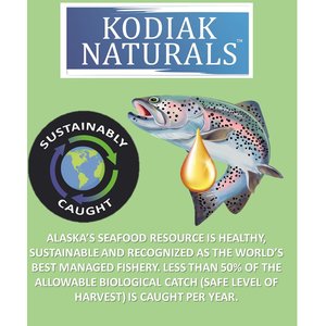 Kodiak Naturals Salmon Oil Dog & Cat Supplement, 32-fl oz bottle