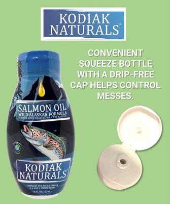 Show full view: Kodiak Naturals Salmon Oil Dog & Cat Supplement, 32-fl oz bottle slide 7 of 9