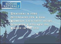 Kodiak Naturals Salmon Oil Dog & Cat Supplement, 8-fl oz bottle slide 2 of 8