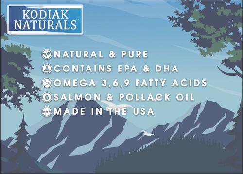 Show full view: Kodiak Naturals Salmon Oil Dog & Cat Supplement, 8-fl oz bottle slide 5 of 11