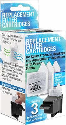 Show full view: Koller Products KC05 Aquarium Replacement Filter Cartridges, 3 count slide 1 of 4