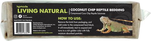 Show full view: Komodo Coir Chip Brick Single Reptile Bedding, Brown, 20-gal slide 2 of 6