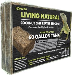 Komodo Coir Chips, Brown, 6 count, 60-gal