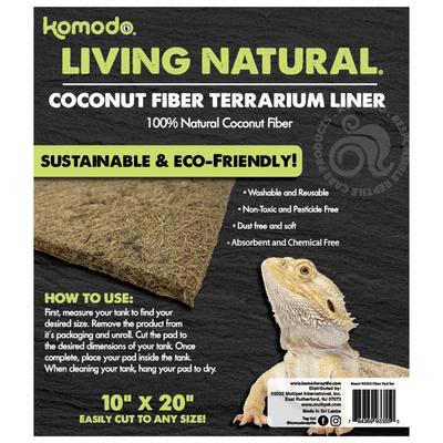 Show full view: Komodo Coir Fiber Pad Reptile Terranium Bedding, Brown, 10-gal slide 3 of 5