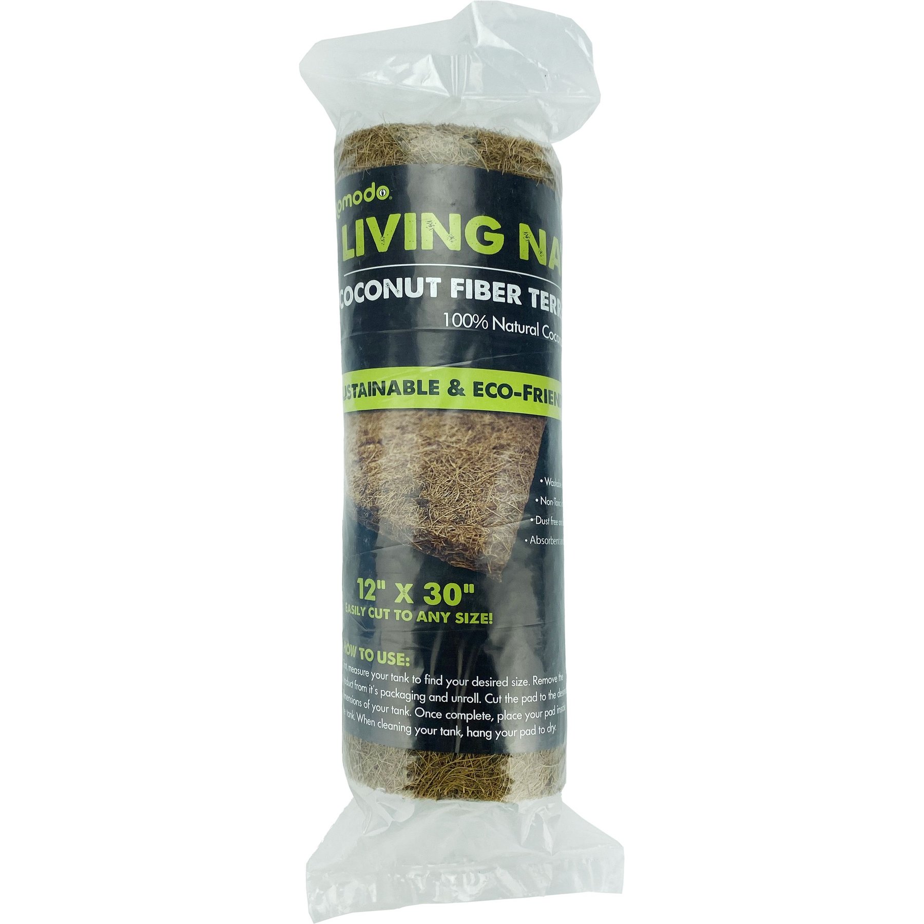 Komodo Coir Fiber Pad Reptile Terranium Bedding, Brown, 20-gal