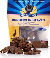 Kona's Chips Burgers in Heaven Round Beef Jerky Dog Treats, 16-oz bag