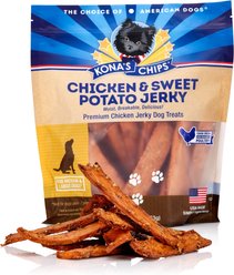 Kona's Chips Chicken & Sweet Potato Jerky Dog Treats, 16-oz