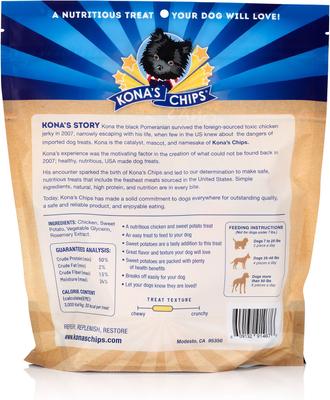 Show full view: Kona's Chips Chicken & Sweet Potato Jerky Dog Treats, 16-oz slide 3 of 4