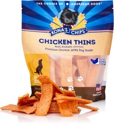 Kona's Chips Chicken Thins Jerky Dog Treats, 16-oz bag