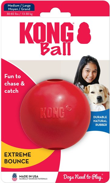 Show full view: KONG Ball Dog Toy, Medium slide 5 of 7