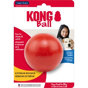 KONG Ball Dog Toy, Red, Large