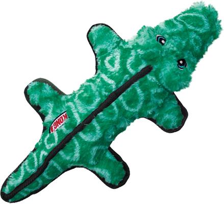 Show full view: KONG Ballistic Alligator Squeaky Dog Plush Toy, Green, Medium/Large slide 1 of 4