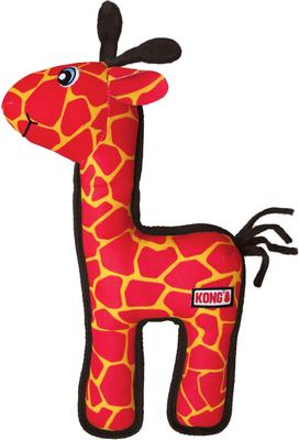 Show full view: KONG Ballistic Giraffe Squeaky Dog Plush Toy, Pink, Medium/Large slide 1 of 4