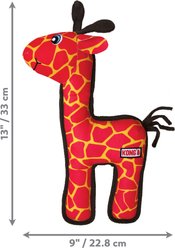 KONG Ballistic Giraffe Squeaky Dog Plush Toy, Pink, Medium/Large slide 2 of 3