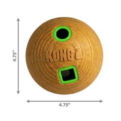 Show full view: KONG Bamboo Feeder Ball Dog Toy slide 2 of 7