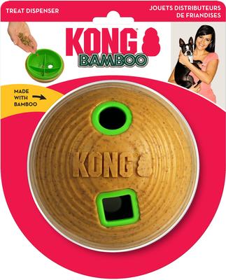 Show full view: KONG Bamboo Feeder Ball Dog Toy slide 4 of 7