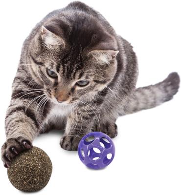 Show full view: KONG Blissy Mesh Ball Cat Toy with Catnip, Purple slide 4 of 5
