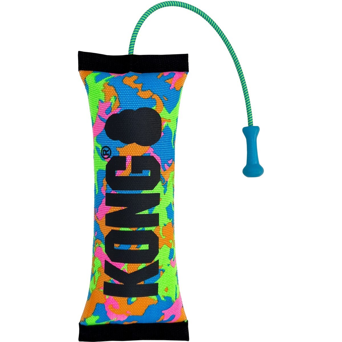 KONG Bunji High-Viz Bumper Squeaky Flying Discs Dog Toy, Assorted, Medium