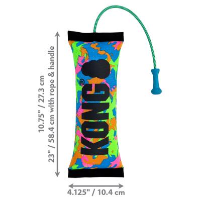 Show full view: KONG Bunji High-Viz Bumper Squeaky Flying Discs Dog Toy, Assorted, Medium slide 2 of 5