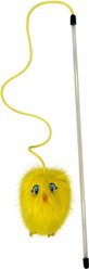 KONG Chirpz Chick Cat Teasers Wands Toy with Catnip, Yellow