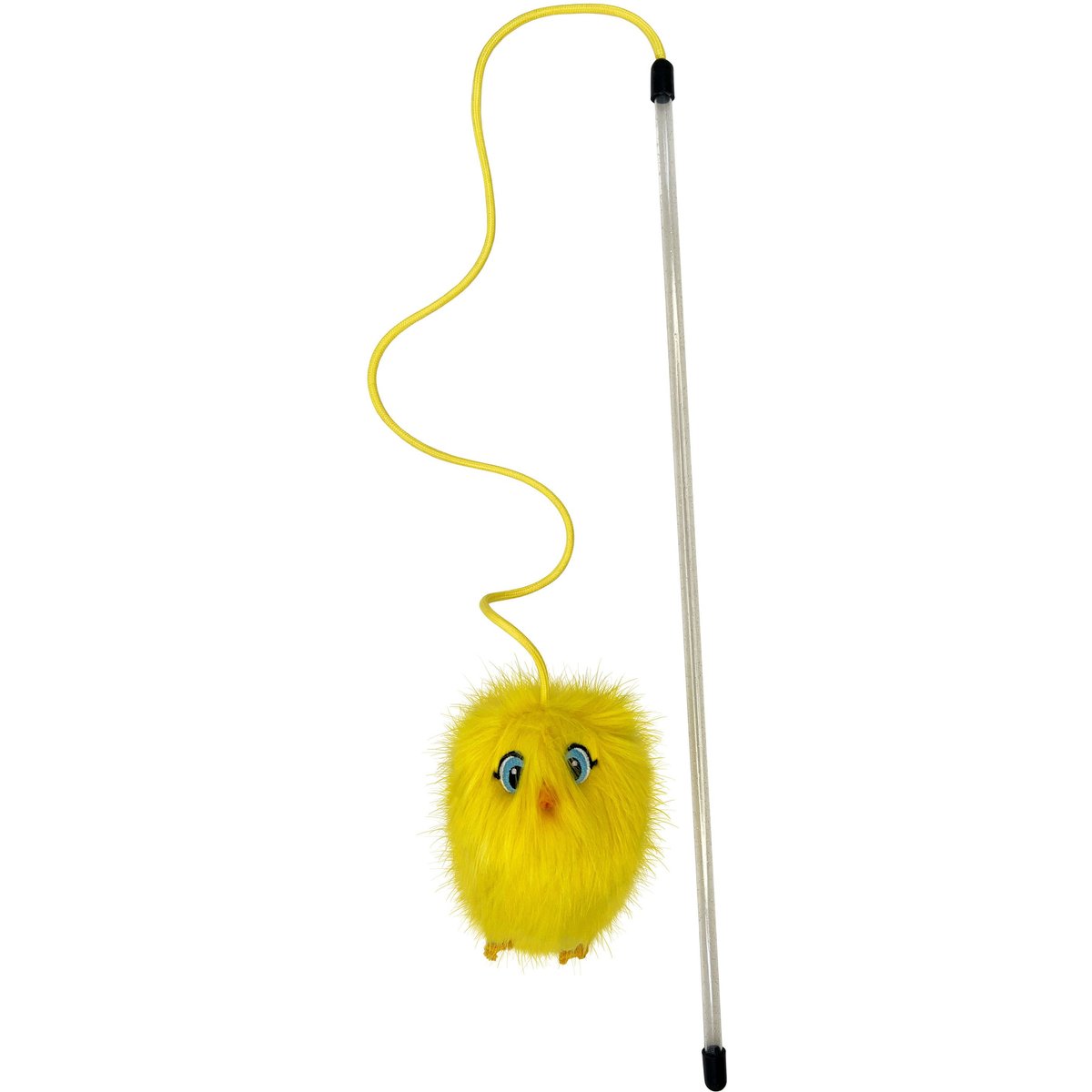 KONG Chirpz Chick Cat Teasers Wands Toy with Catnip, Yellow
