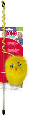 Show full view: KONG Chirpz Chick Cat Teasers Wands Toy with Catnip, Yellow slide 3 of 5