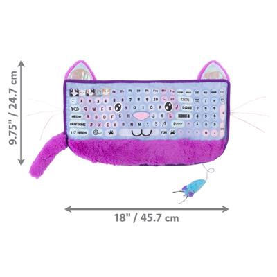 Show full view: KONG Comfort Key Play Mat Plush Cat Toy with Catnip, Purple slide 2 of 8