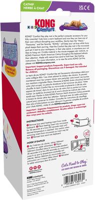 Show full view: KONG Comfort Key Play Mat Plush Cat Toy with Catnip, Purple slide 7 of 8