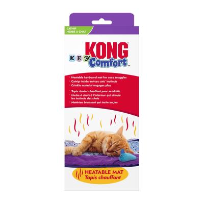 Show full view: KONG Comfort Key Play Mat Plush Cat Toy with Catnip, Purple slide 4 of 8