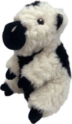 KONG Comfort Tykes Cow Tough Squeaky Dog Plush Toy, Black/White, Small slide 2 of 5