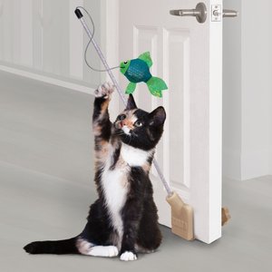 KONG Connects Angler Door Teaser Cat Toy with Catnip, Champagne