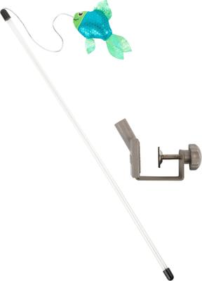 Show full view: KONG Connects Angler Door Teaser Cat Toy with Catnip, Champagne slide 4 of 5