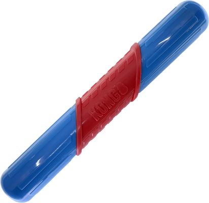 Show full view: KONG CoreStrength Rattlez Stick Dog Chew Toy, Red/Blue, Large slide 1 of 5