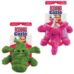 KONG Cozie Ali the Alligator + Elmer the Elephant Dog Toy