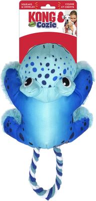 Show full view: KONG Cozie Tuggz Frog Dog Toy, Medium/Large slide 3 of 5