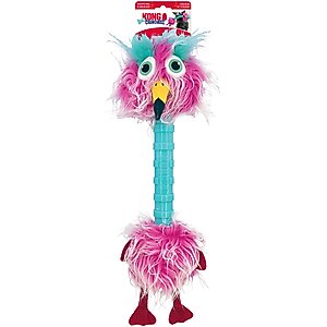 KONG Cruncheez Stretch Birds Tough Squeaky Dog Plush Toy, Assorted, X-Large