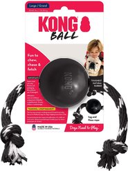 KONG Extreme Ball with Rope Dog Chew Toy, Large slide 2 of 8