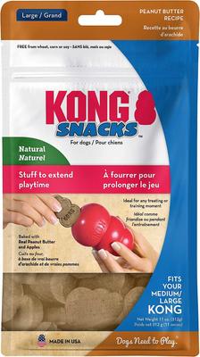 Show full view: KONG Extreme Dog Toy, Large + KONG Stuff'N Peanut Butter Snacks Large Dog Treats, 11-oz slide 6 of 10