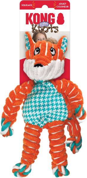 Show full view: KONG Floppy Knots Dog Toy, Fox, Medium/Large slide 5 of 9