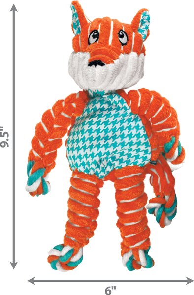 KONG Floppy Knots Dog Toy, Fox