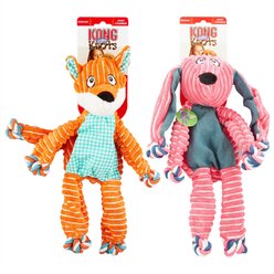 KONG Floppy Knots Fox + Bunny Dog Toy