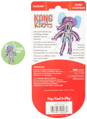 Show full view: KONG Floppy Knots Fox + Bunny Dog Toy slide 7 of 10