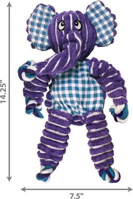 Show full view: KONG Floppy Knots Hippo + Elephant Dog Toy slide 7 of 10