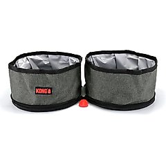 KONG Fold-Up Double Dog Bowl