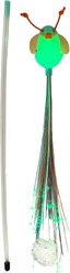 KONG Glow Firefly Cat Teasers Wands Toy with Catnip, Teal slide 1 of 6