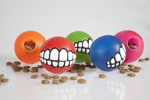 Show full view: KONG Grinz Treat Ball Dog Toy, Color Varies, Medium slide 6 of 9