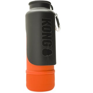 KONG H2O K9 UNIT Insulated Stainless Steel Dog Water Bottle & Travel Bowl, Orange, 25-oz slide 1 of 2